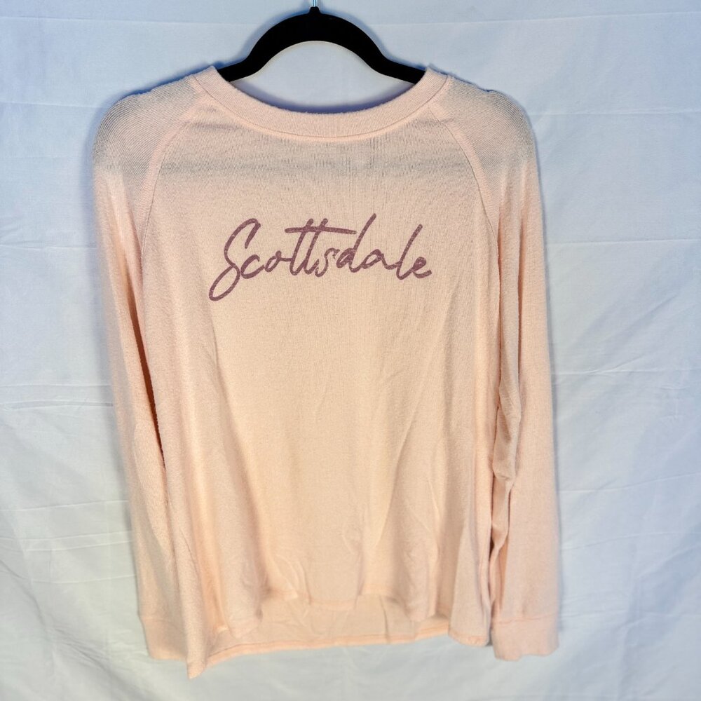 Camp David Peach Graphic Sweater